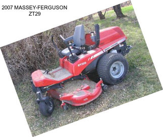 2007 MASSEY-FERGUSON ZT29