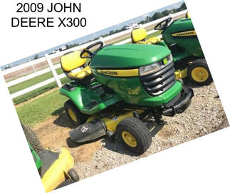 2009 JOHN DEERE X300