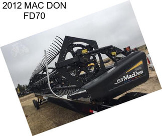 2012 MAC DON FD70