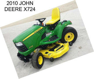 2010 JOHN DEERE X724