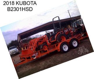 2018 KUBOTA B2301HSD