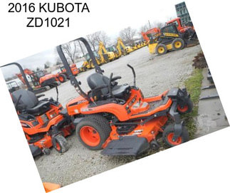 2016 KUBOTA ZD1021