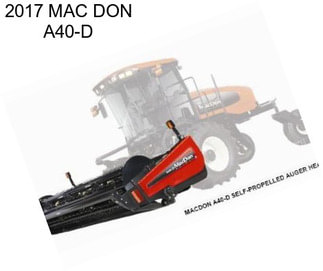 2017 MAC DON A40-D