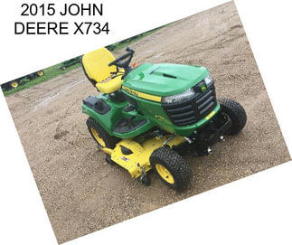 2015 JOHN DEERE X734