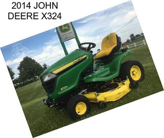 2014 JOHN DEERE X324