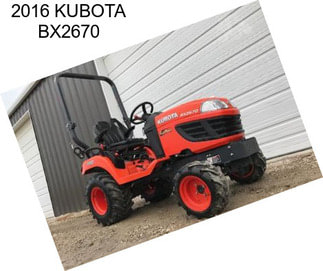 2016 KUBOTA BX2670