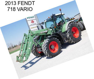 2013 FENDT 718 VARIO