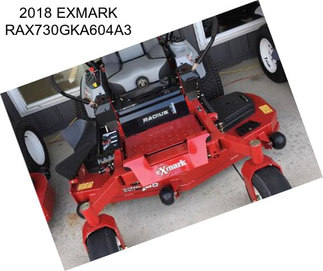 2018 EXMARK RAX730GKA604A3