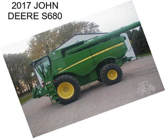 2017 JOHN DEERE S680