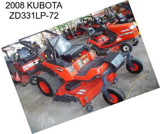 2008 KUBOTA ZD331LP-72