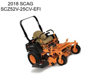 2018 SCAG SCZ52V-25CV-EFI