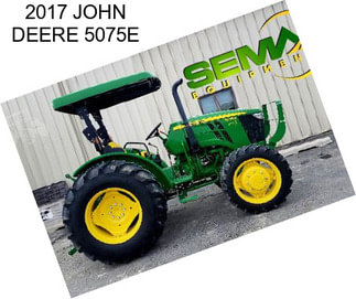 2017 JOHN DEERE 5075E