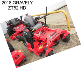 2018 GRAVELY ZT52 HD