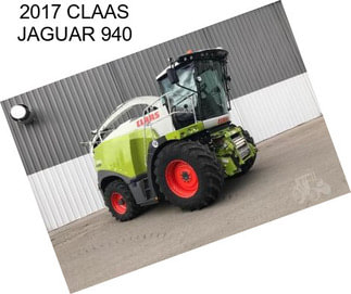 2017 CLAAS JAGUAR 940