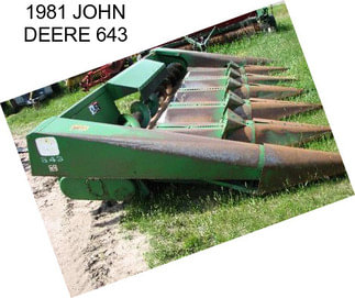 1981 JOHN DEERE 643