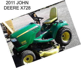 2011 JOHN DEERE X728