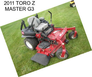 2011 TORO Z MASTER G3