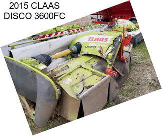 2015 CLAAS DISCO 3600FC