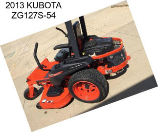 2013 KUBOTA ZG127S-54