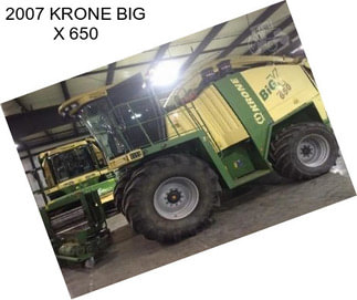 2007 KRONE BIG X 650