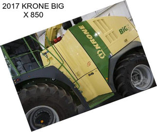 2017 KRONE BIG X 850