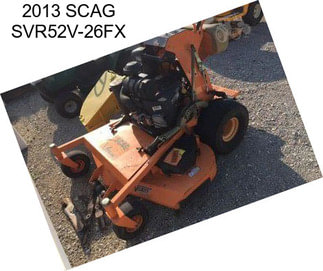2013 SCAG SVR52V-26FX