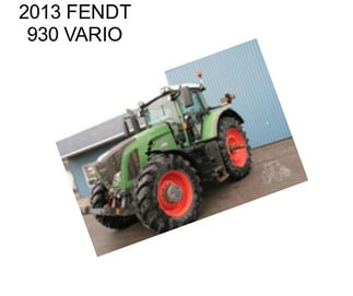 2013 FENDT 930 VARIO