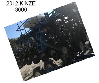 2012 KINZE 3600