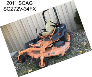 2011 SCAG SCZ72V-34FX