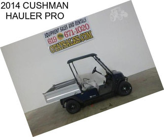 2014 CUSHMAN HAULER PRO