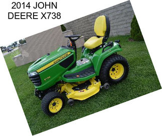 2014 JOHN DEERE X738