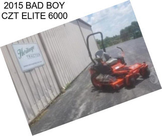2015 BAD BOY CZT ELITE 6000