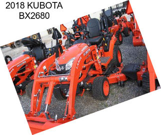2018 KUBOTA BX2680