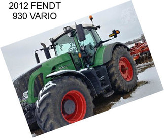 2012 FENDT 930 VARIO