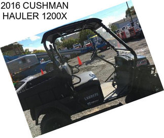 2016 CUSHMAN HAULER 1200X