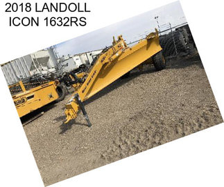 2018 LANDOLL ICON 1632RS