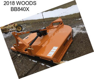 2018 WOODS BB840X