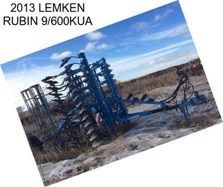 2013 LEMKEN RUBIN 9/600KUA