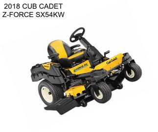 2018 CUB CADET Z-FORCE SX54KW