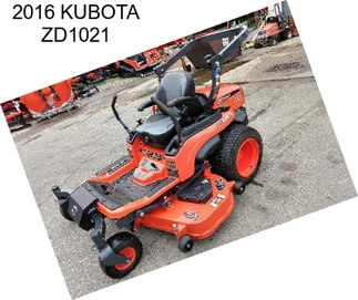 2016 KUBOTA ZD1021