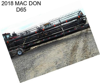 2018 MAC DON D65