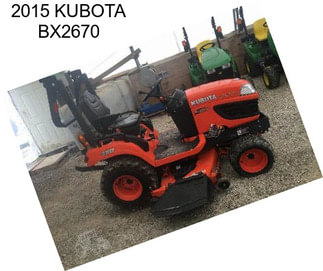 2015 KUBOTA BX2670