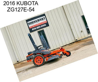 2016 KUBOTA ZG127E-54