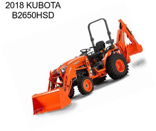 2018 KUBOTA B2650HSD