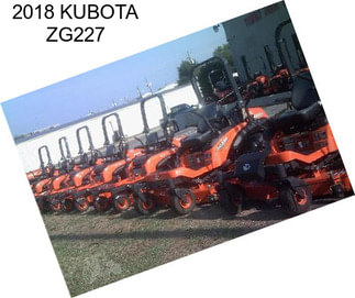 2018 KUBOTA ZG227