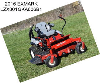 2016 EXMARK LZX801GKA606B1