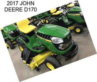 2017 JOHN DEERE D170