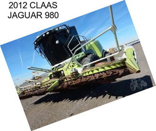 2012 CLAAS JAGUAR 980