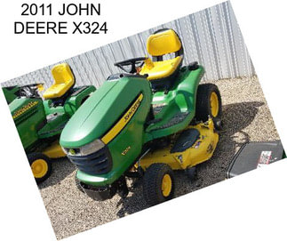 2011 JOHN DEERE X324