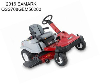 2016 EXMARK QSS708GEM50200